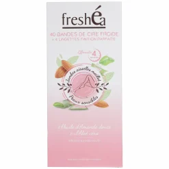 Hygiène|FRESHEA 40 bandes de cire froide corps
