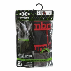 Sous-Vêtements Et Vêtements De Nuit|UMBRO 2 BOXERS MICRO TECHNIQUE SOUS BLISTER - Noir