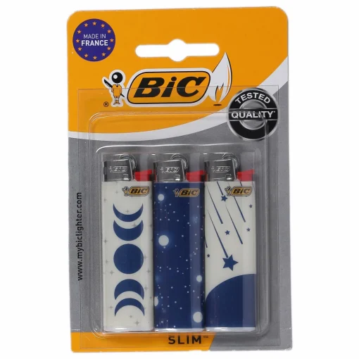 Accessoires Fumeurs|BIC 3 briquets decor Rollover