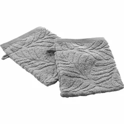 Linge De Bain|Salle De Bain Et Wc|Stokomani 2 gants de toilette Madeira Gris clair