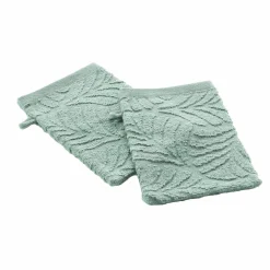 Linge De Bain|Salle De Bain Et Wc|Stokomani 2 Gants de toilette Madeira Sauge