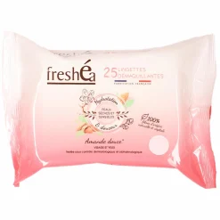 Visage|FRESHEA 25 lingettes démaquillantes hamamelis et huile d'amande douce