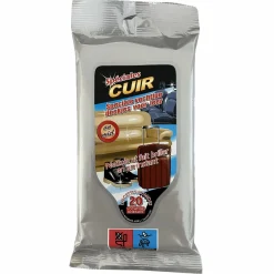 Accessoires Automobiles|Stokomani 20 lingettes nettoyantes voiture pour cuir