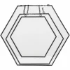 Décorations Murales|ATMOSPHERA 3 miroirs hexagonaux noir + chaine