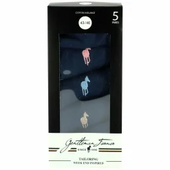 Chaussures Et Accessoires|GENTLEMAN FARMER 5 paires de chaussettes courtes brodées