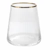Vaisselle Et Service|TABLE EN FETE / APOINT 3 verres à eau bord doré