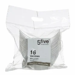 Vaisselle Jetable|Pique-Nique Et Camping|FIVE 16 verrines évasées