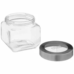 Conservation Et Rangement|FIVE Bocal en verre couvercle inox transparent 0.8L