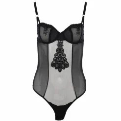 Lingerie Et Vêtements De Nuit|LA CITY BODY MESH ET GUIPURE Noir