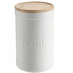 Conservation Et Rangement|FIVE Boîte à farine Natureo en céramique blanche