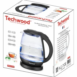 Cuisson Et Ustensiles|Petit Électroménager|TECHWOOD Bouilloire électrique en verre 1.7 L