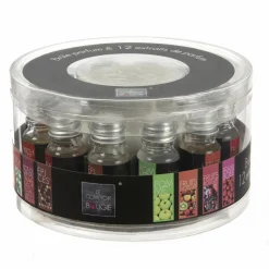 Bougies|ATMOSPHERA Brûle parfum en céramique + 12 huiles essentielles Multicolore}