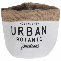 Objets Décoratifs|Stokomani Cache pot de fleurs en textile et jute