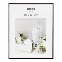 Décorations Murales|Stokomani Cadre photo plastique + verre noir 40x50 cm