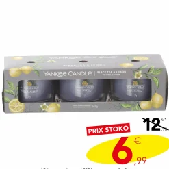 Bougies|Stokomani Coffret bougie Yankee Candle Thé noir et citron