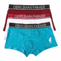 Sous-Vêtements Et Vêtements De Nuit|GENTLEMAN FARMER Coffret de 3 boxers coton uni