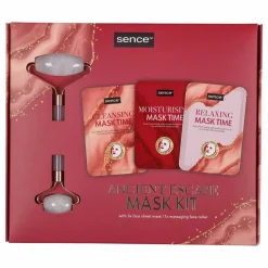 Coffrets Beauté Et Parfums|SENCE Coffret de 3 masques 20 ml + un rouleau de massage