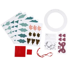 Loisirs Créatifs|ART&KIT Couronne de houx en papier à fabriquer