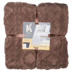Linge De Chambre|ALICE KEYNES Couverture en jacquard torsadé 220x240cm