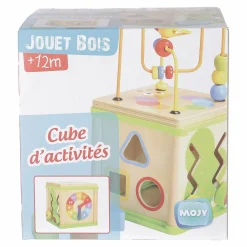 Jouets À - De 20 Euros|Jouet|MOJY Cube en bois multi activités
