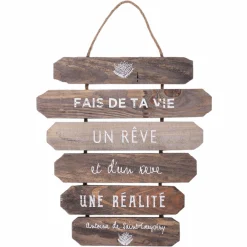 Décorations Murales|Stokomani Déco murale à suspendre bois