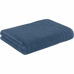 Linge De Bain|Salle De Bain Et Wc|Stokomani Drap de bain bleu marine 90x145cm