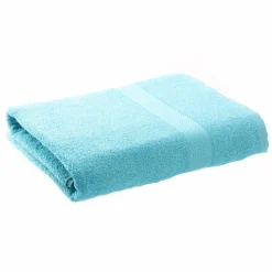 Linge De Bain|Salle De Bain Et Wc|INDIG EAU Drap de bain turquoise 90x145 cm