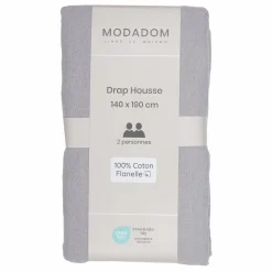 Linge De Chambre|Stokomani Drap housse 140cx190cm 100% coton