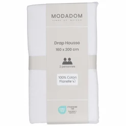 Linge De Chambre|Stokomani Drap housse 160x200cm 100% coton