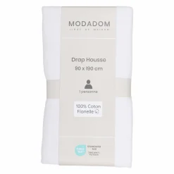 Linge De Chambre|Stokomani Drap housse 90x190cm 100% coton