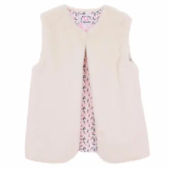 Hauts|LILI MARELLE Gilet sans manches fausse fourrure 3/6 ans Blanc