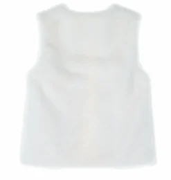 Hauts|LILI MARELLE Gilet sans manches fausse fourrure 8/12 ans Blanc