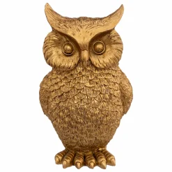 Objets Décoratifs|Stokomani Hibou doré résine 16 cm