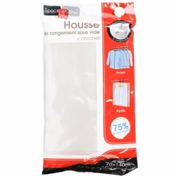 Rangement|SPACE N BOX Housse de rangement sous vide + crochet