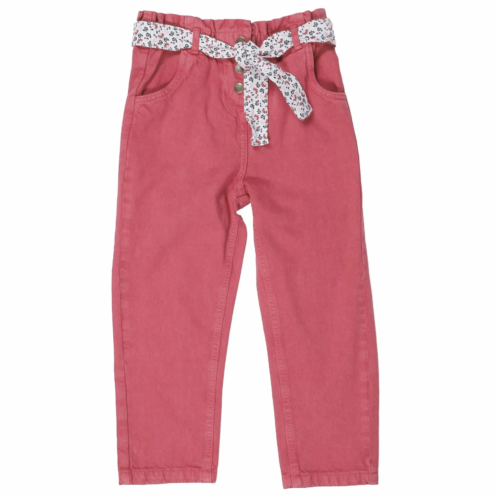 Bas|LILI MARELLE Jean coloré avec ceinture 3/6 ans