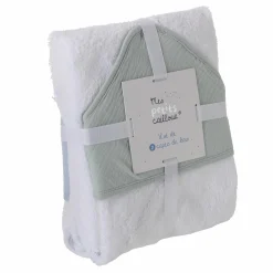 Accessoires De Puériculture|Soin Bébé|MES PETITS CAILLOUX Lot de 2 capes de bain