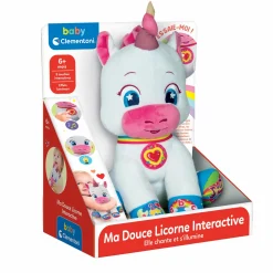 Jouet|De 0 À 24 Mois|CLEMENTONI Ma douce licorne interactive