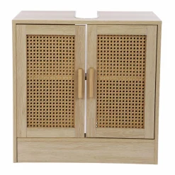 Mobilier|Salle De Bain Et Wc|INDIG EAU Meuble dessous de lavabo en cannage
