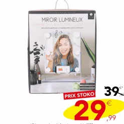 Accessoires Beauté|Stokomani Miroir de maquillage à Led