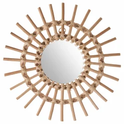 Décorations Murales|ATMOSPHERA Miroir rotin soleil