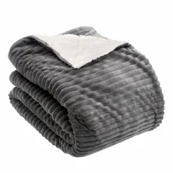 Plaids|ALICE KEYNES Plaid côtelé sherpa