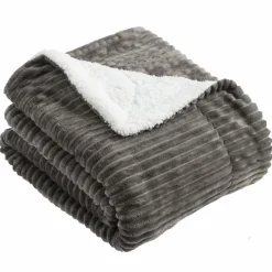 Plaids|ALICE KEYNES Plaid côtelé sherpa