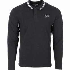 Hauts|LEE COOPER POLO ML PIQUE OMUZE NOIR, GRIS