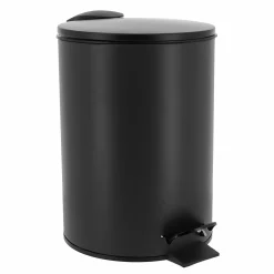 Salle De Bain Et Wc|Stokomani Poubelle noire 3L