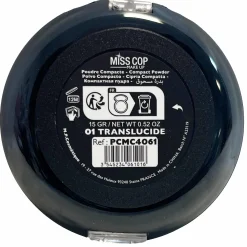 Maquillage Et Ongles|MISS COP Poudre compacte 01 translucide