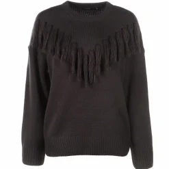 Hauts|MANOUKIAN Pull tricot à franges