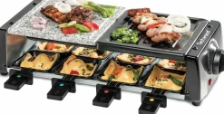 Cuisson Et Ustensiles|Petit Électroménager|TECHWOOD Raclette Grill - Pierre de Cuisson