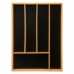 Conservation Et Rangement|FIVE Range couvert en bambou 5 compartiments