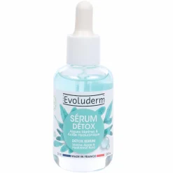 Visage|EVOLUDERM Serum detox algues marines et acide hyaluronique