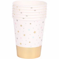 Vaisselle Jetable|Pique-Nique Et Camping|Stokomani Set de 6 gobelets en carton Mon petit amour